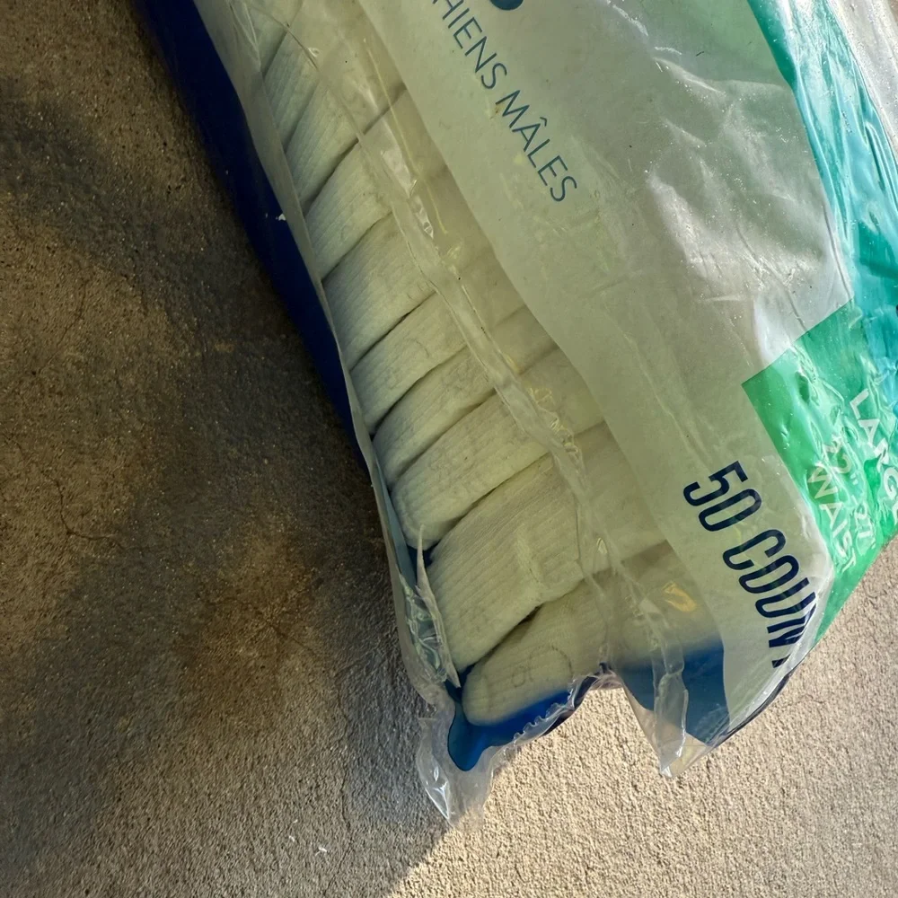 Top Paw Blue Disposable Dog Wraps